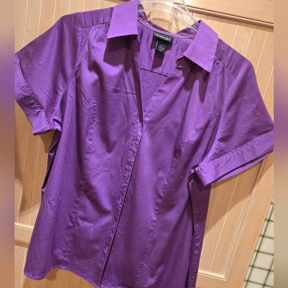 LaneBryant Short-sleeved Blouse Sz24 EUC